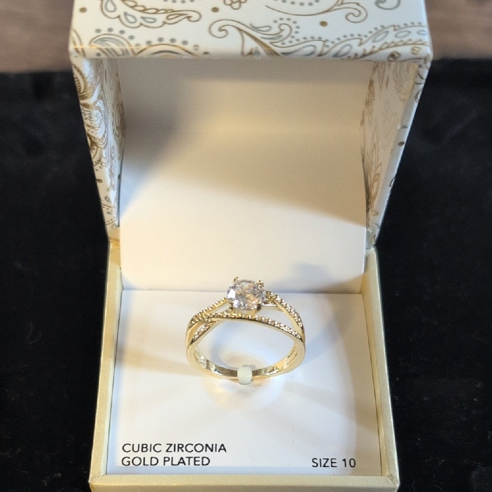 Charter Club Gold Ring with Intricate Detailing